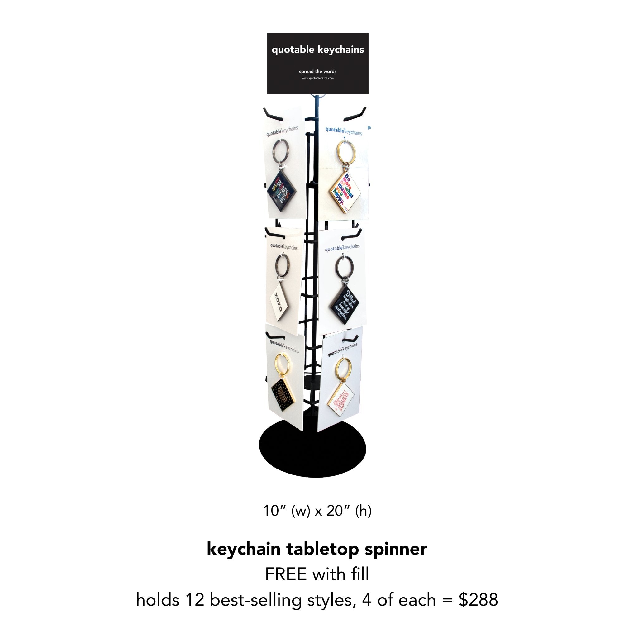 Keychains - KC346 - You Make The World (V.M. Hillyer) - HER Home Design Boutique